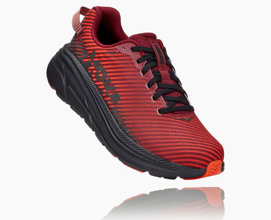 Hoka Rincon 2 - Men's Running Shoes - Red - UK 581ZNVWRD